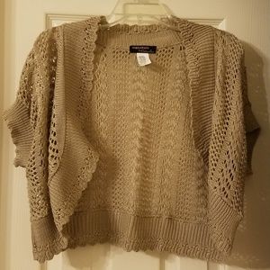 🌟Tan knitted shrug / sweater